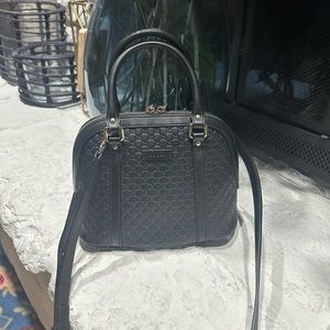 Microguccissima Mini Dome Bag Black